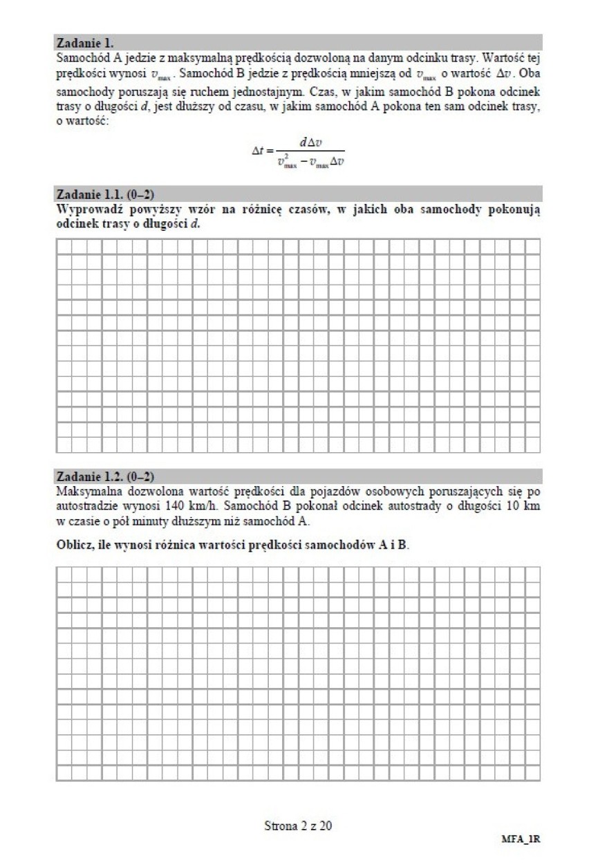Matura próbna 2020 fizyka poziom rozszerzony. Arkusz CKE. Jakie tematy na maturze online z fizyki na poziomie rozszerzonym?