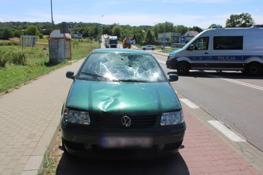 Potrącony rowerzysta trafił do szpitala