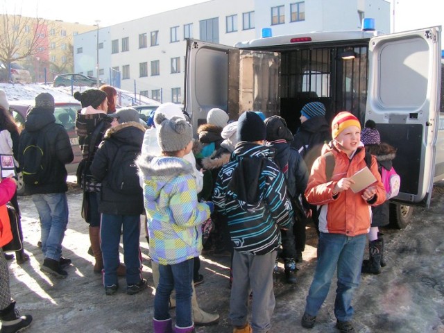 Dzieci odwiedziły policjantów w Kielcach