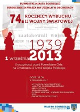 Burmistrz Zgorzelca zaprasza na obchody 74. rocznicy wybuchu II Wojny Światowej