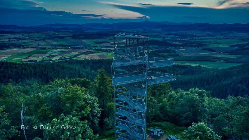 Odkrywamy nasz region. Wieża na Trójgarbie o zmierzchu (UNIKALNE ZDJĘCIA)