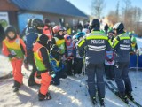 Policjanci na stoku narciarskim w Przemyślu. Uczyli najmłodszych zasad bezpieczeństwa [ZDJĘCIA]