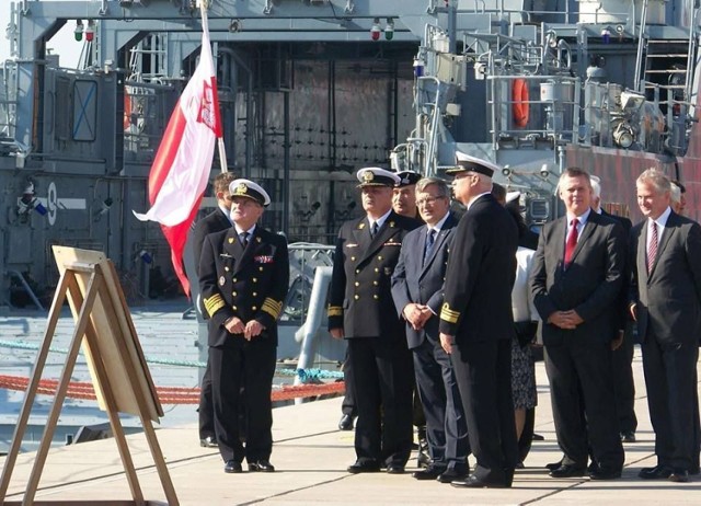 Prezydent Komorowski podczas wizyty w Świnoujściu.