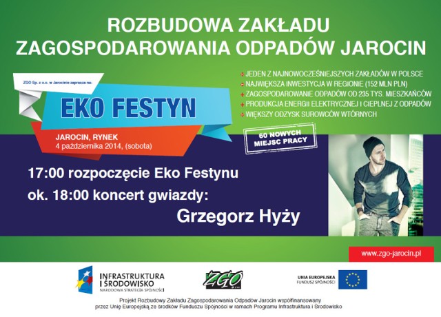 EKO Festyn w Jarocinie: Grzegorz Hyży gwiazdą  EKO Festynu