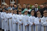 23 dziewczynki i 19 chłopców przyjęło I Komunię Świętą w Sanktuarium św. Jakuba Ap. w Lęborku