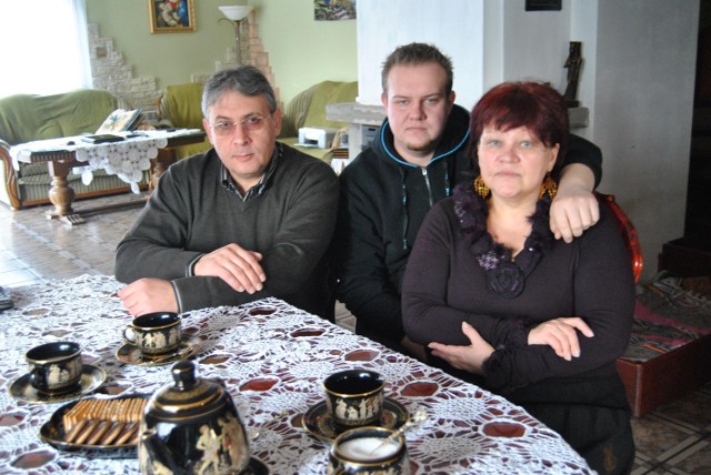 Rodzina Szapowałow: Wasyl Szapowałow, pani Irena i ich syn Jurek