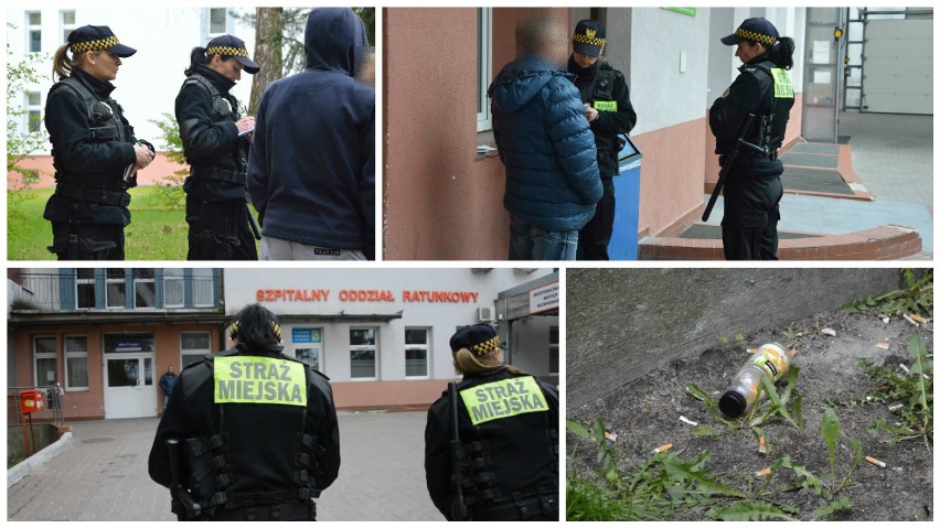 Straż miejska rozpoczęła akcję przeciwko palaczom na terenie szpitala we Włocławku [zdjęcia, wideo]