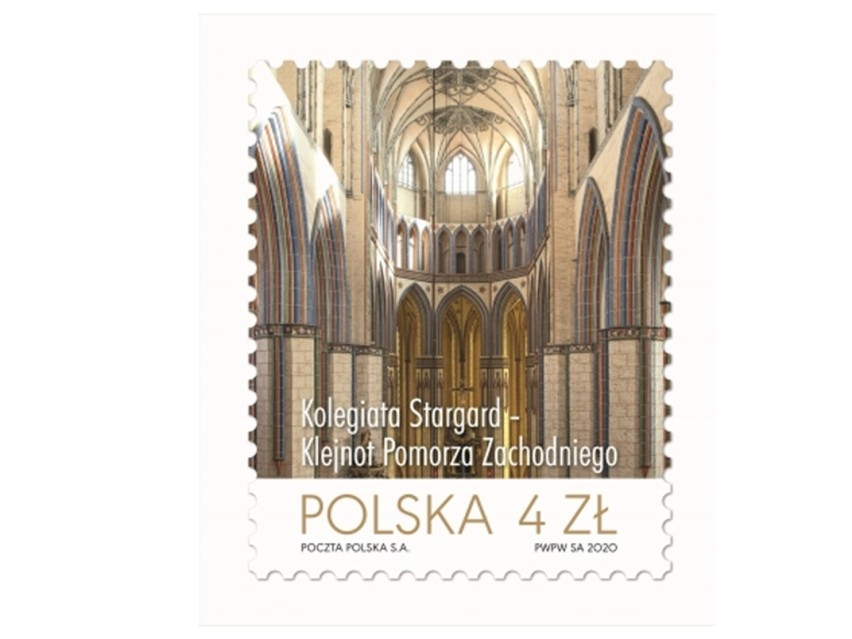Stargard ze znaczkiem pocztowym! Od 7 października 2020 roku Poczta Polska wprowadza znaczek ze stargardzką kolegiatą. Będzie kosztował 4 zł