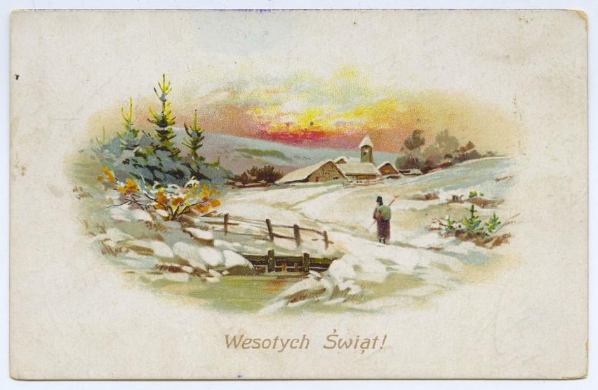 Zobaczcie piękne, świąteczne kartki pocztowe ze zbiorów jarosławskiego muzeum
