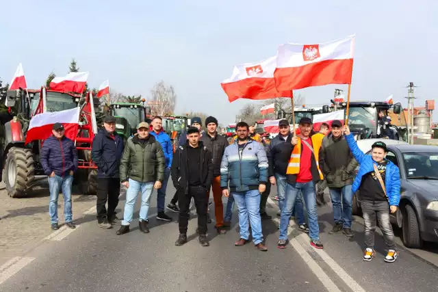 Trwa wielki protest rolników w powiecie łęczyckim