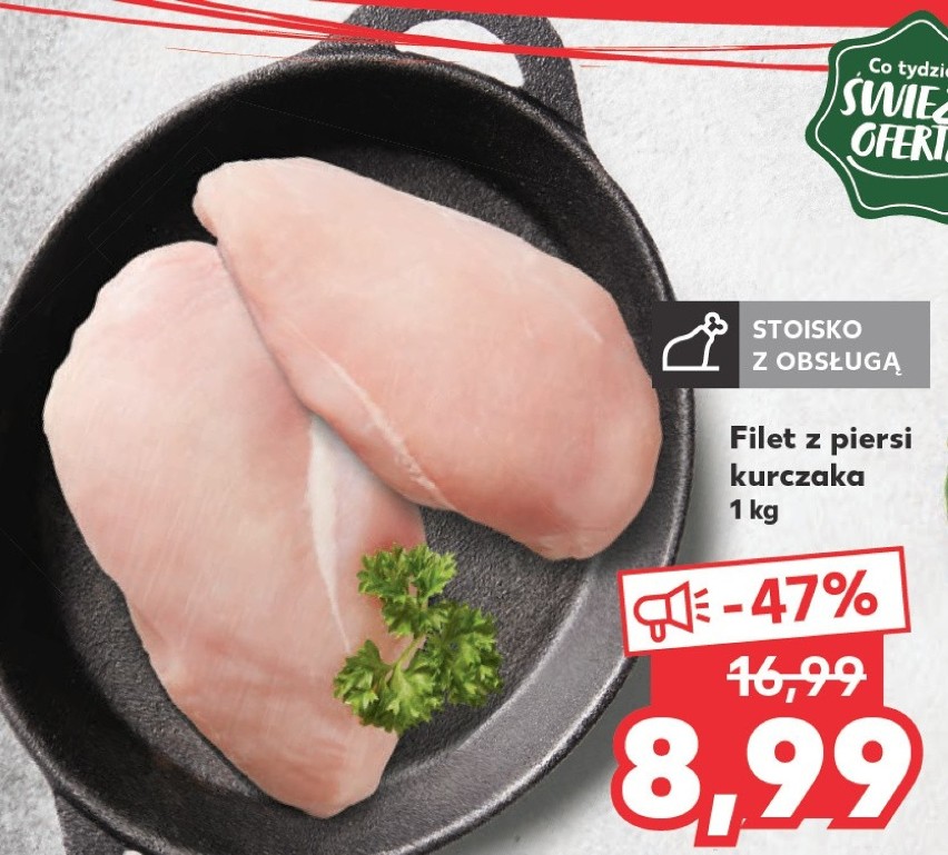 Kaufland 

Filet z piersi kurczaka, 1 kg, 8,99 zł 

Oferta...