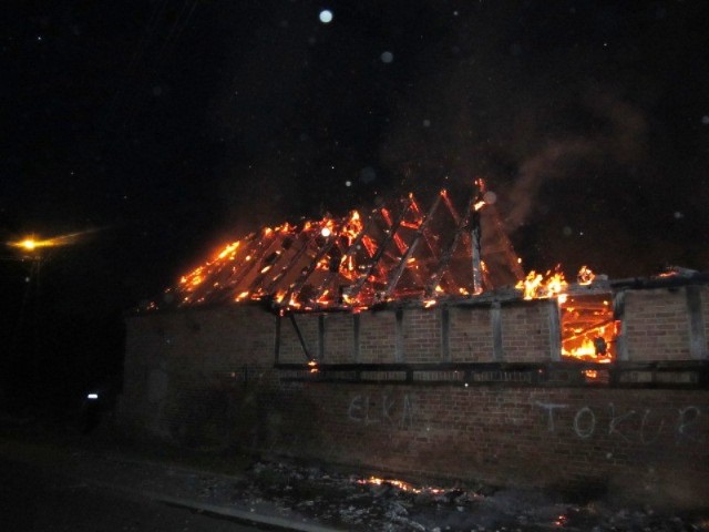 Pożar w Lulewicach [ZDJĘCIA]