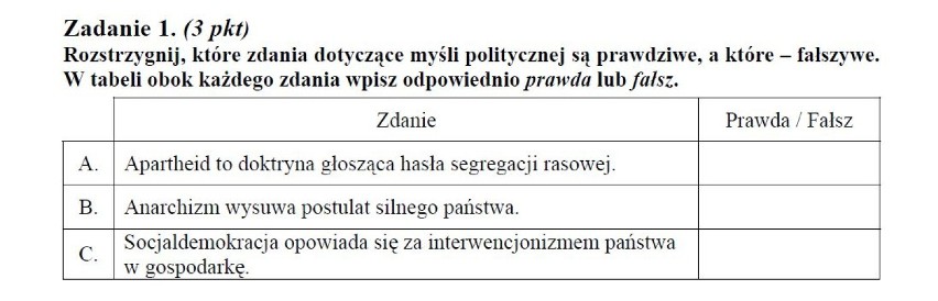 MATURA 2013 - WOS - ARKUSZE, ODPOWIEDZI Z WIEDZY O SPOŁECZEŃSTWIE