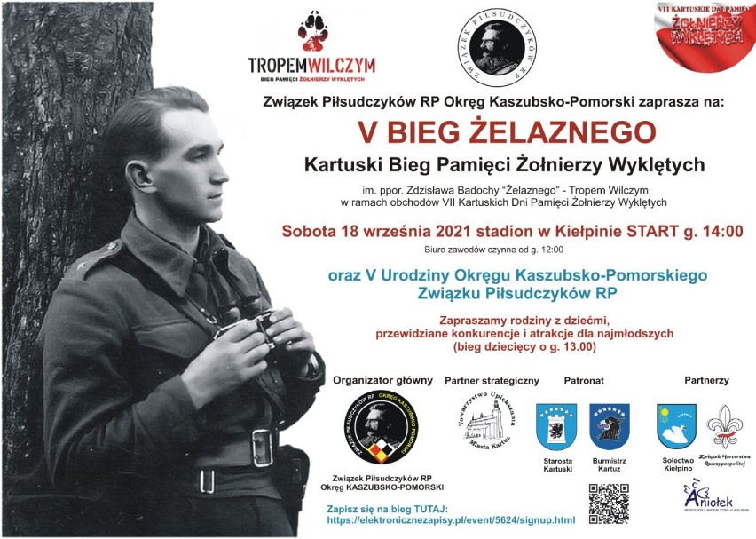 Już 18 września V Bieg Żelaznego w Kiełpinie w ramach Pamięci Żołnierzy Wyklętych