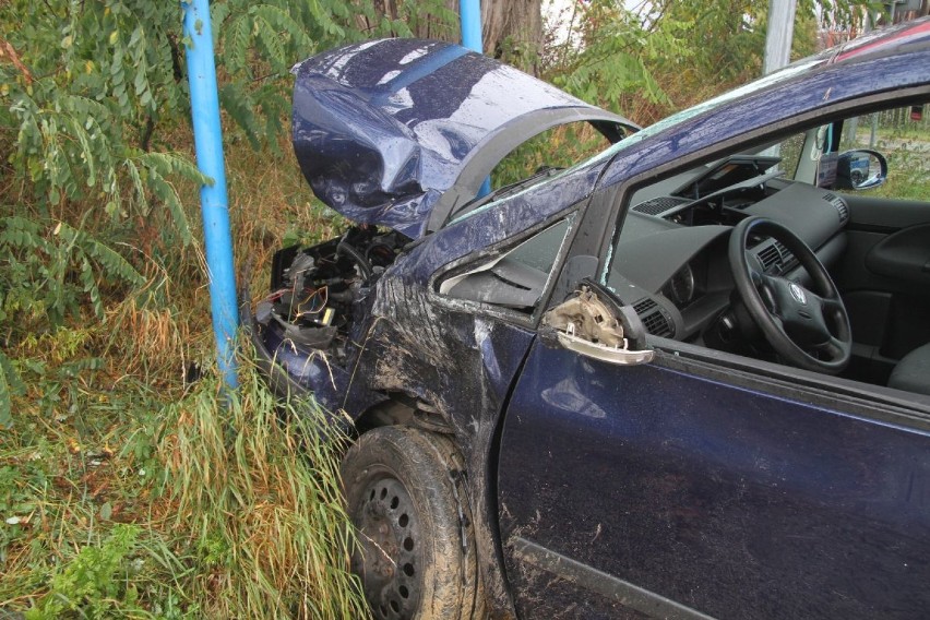 Poranny wypadek w Kielcach. Jedna osoba w szpitalu, korki na ulicy Malików