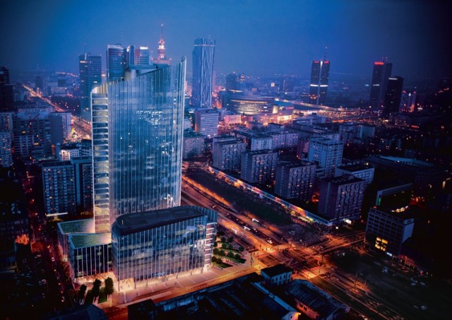 Mennica Legacy Tower coraz bliżej. Biurowiec na Woli "wyrósł" z ziemi [ZDJĘCIA]