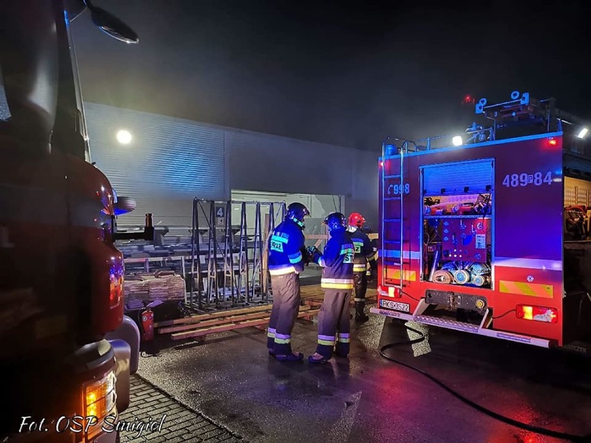 Pożar uszkodził bardzo drogą maszynę w jednej z firm w...