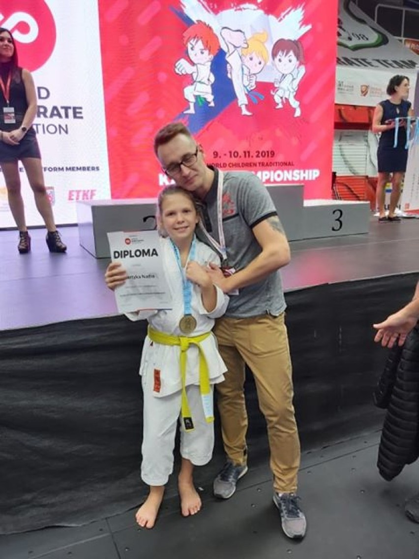 Pięć medali Klubu Karate Tradycyjnego Zanshin w Światowych Mistrzostwach Dzieci 2019 [zdjęcia]