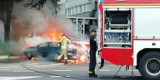 Wrocław. Groźny pożar na Szczepinie. Paliły się samochody (ZOBACZ ZDJĘCIA)