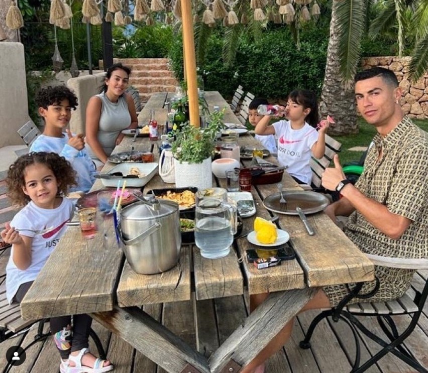 Cristiano Ronaldo z rodziną w komplecie na Majorce