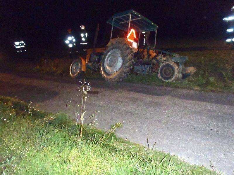 Wypadek w Olszance. Nie żyje traktorzysta