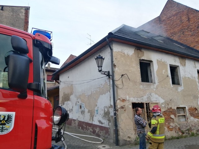 Pożar na poddaszu przy ul. Joselewicza