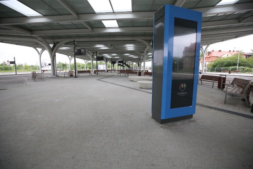 Nowy Nowy międzynarodowy dworzec autobusowy w Katowicach...