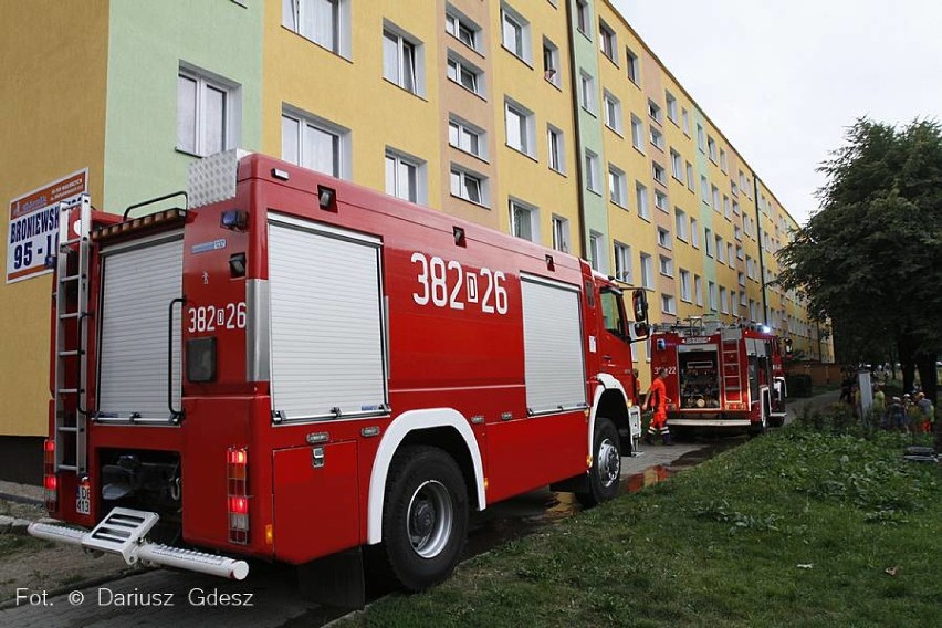Interwencja straży pożarnej w mieszkaniu na ul....