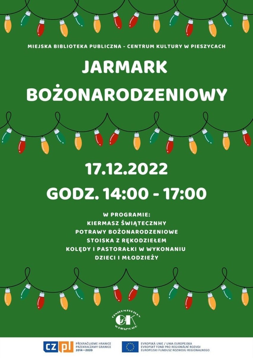 IX Pieszycki Jarmark Bożonarodzeniowy odbędzie się w sobotę...