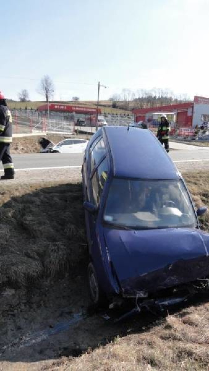 Wypadek na drodze do Krynicy