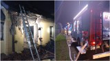 Pożar domu w Wierzchosławicach. Trzy osoby ewakuowane z palącego się budynku, jedna trafiła do szpitala. Ogień wyrządził ogromne straty