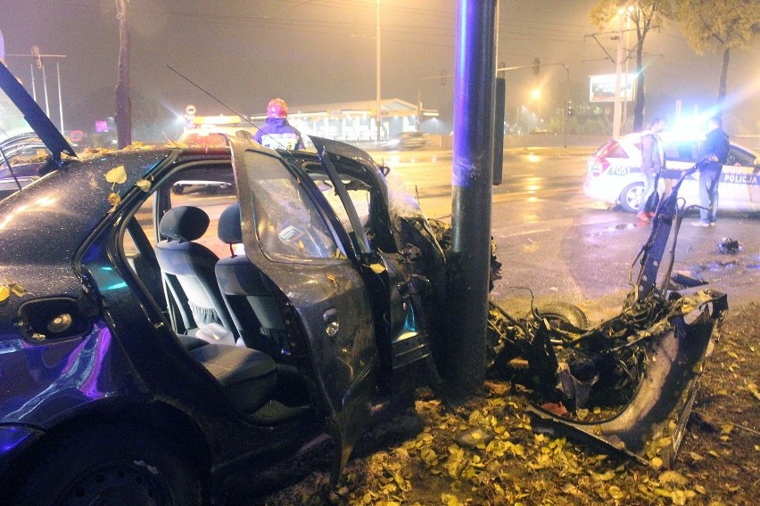 Wypadek na Pabianickiej w Łodzi