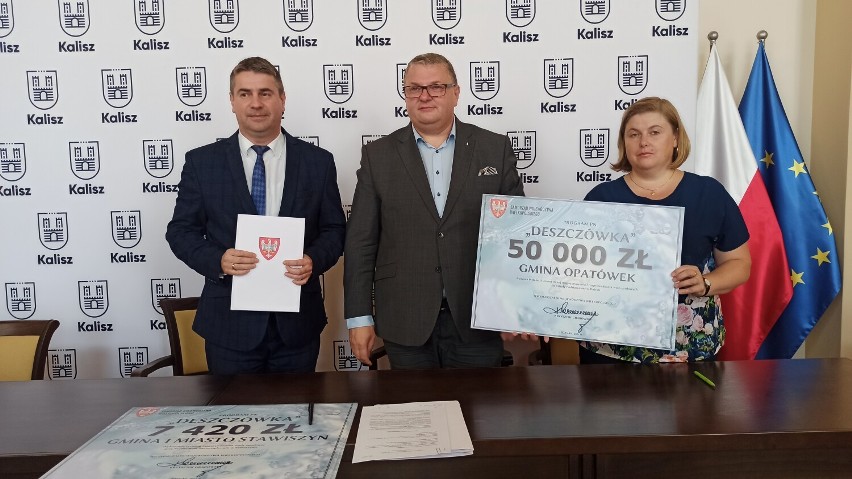 Kalisz oraz gminy Opatówek i Stawiszyn dostały pieniądze na zbieranie deszczówki