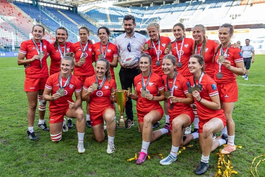 3.07.2022, Kraków: polskie mistrzynie Europy w rugby...