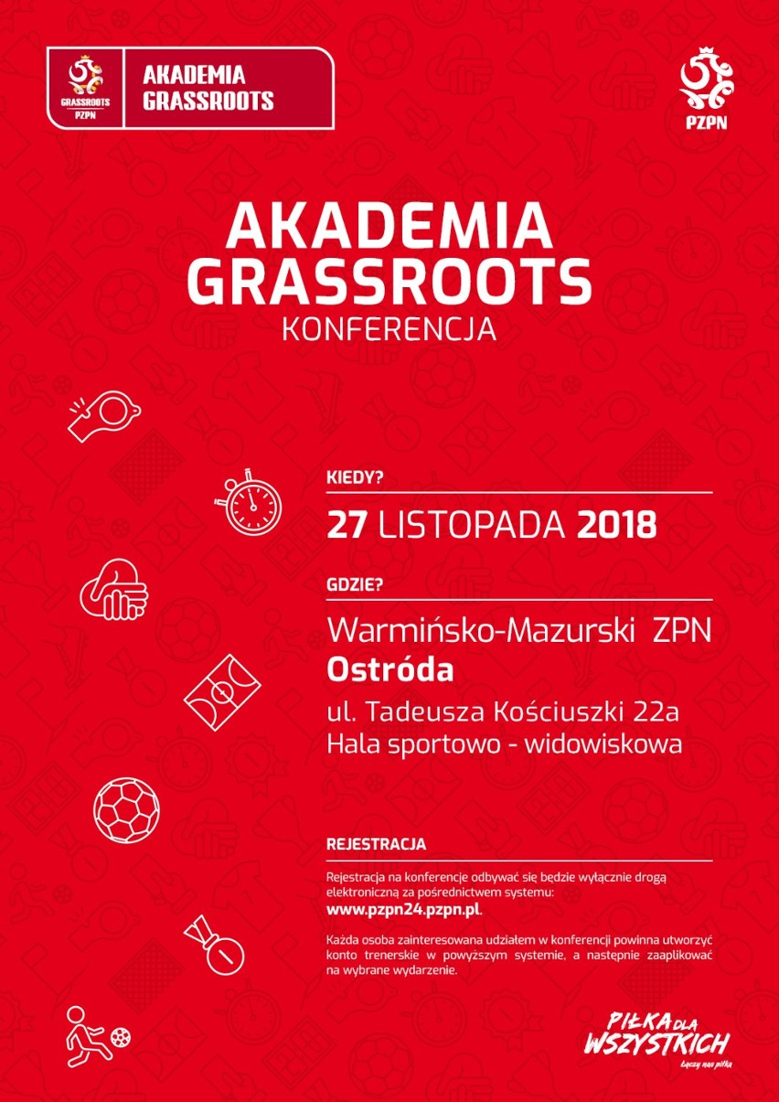 W Warmińsko-Mazurskiem odbędzie się „Akademia Grassroots” – bezpłatna konferencja o szkoleniu dzieci i młodzieży