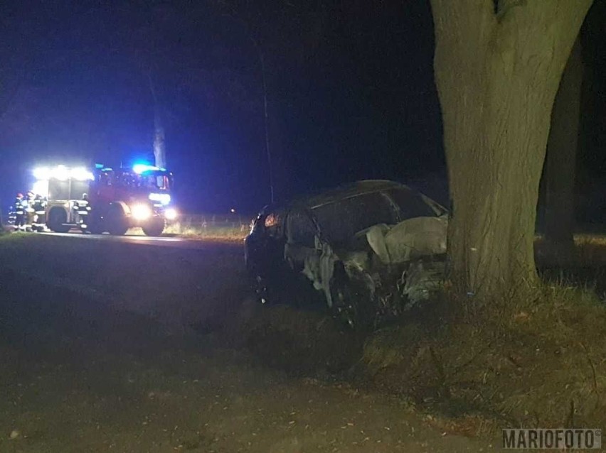 Wypadek w Gronowicach. Kierowca forda został zabrany do...