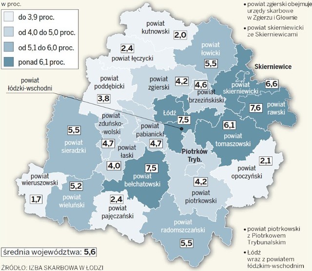 Najwięcej PIT-ów przez internet w woj. łódzkim złożyli mieszkańcy tych miast