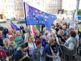"Europo, nie odpuszczaj!". Protest pod Sądem Okręgowym w Gdańsku [zdjęcia]