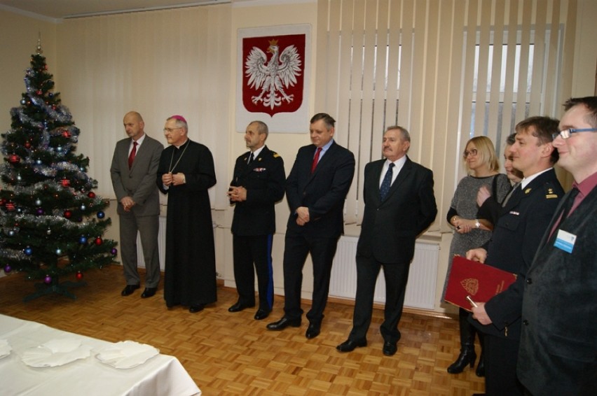 Uroczyste spotkanie wigilijne w Komendzie Miejskiej PSP w Koszalinie