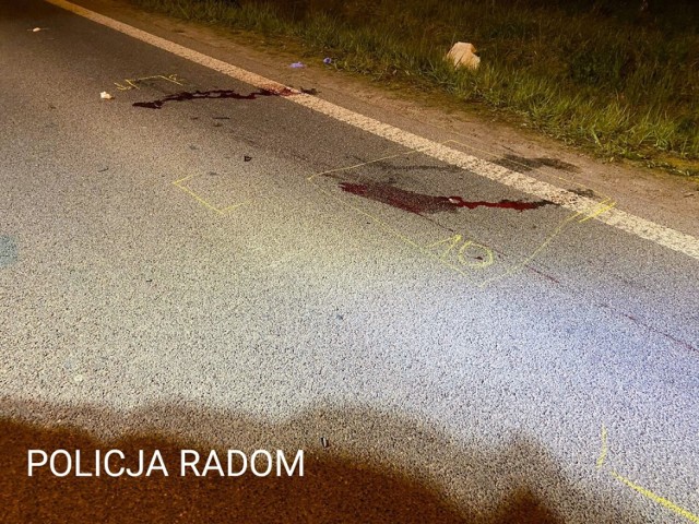 Tragedia w Radomiu. 19-latek śmiertelnie potrącił leżącego na jezdni mężczyznę