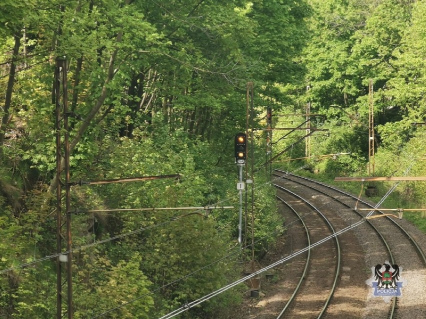 Spadł na tory w Boguszowie-Gorcach