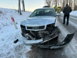 Wypadek na drodze wojewódzkiej nr 881 w Żurawicy pod Przemyślem. Jedna osoba ranna w zderzeniu audi z toyotą [ZDJĘCIA]