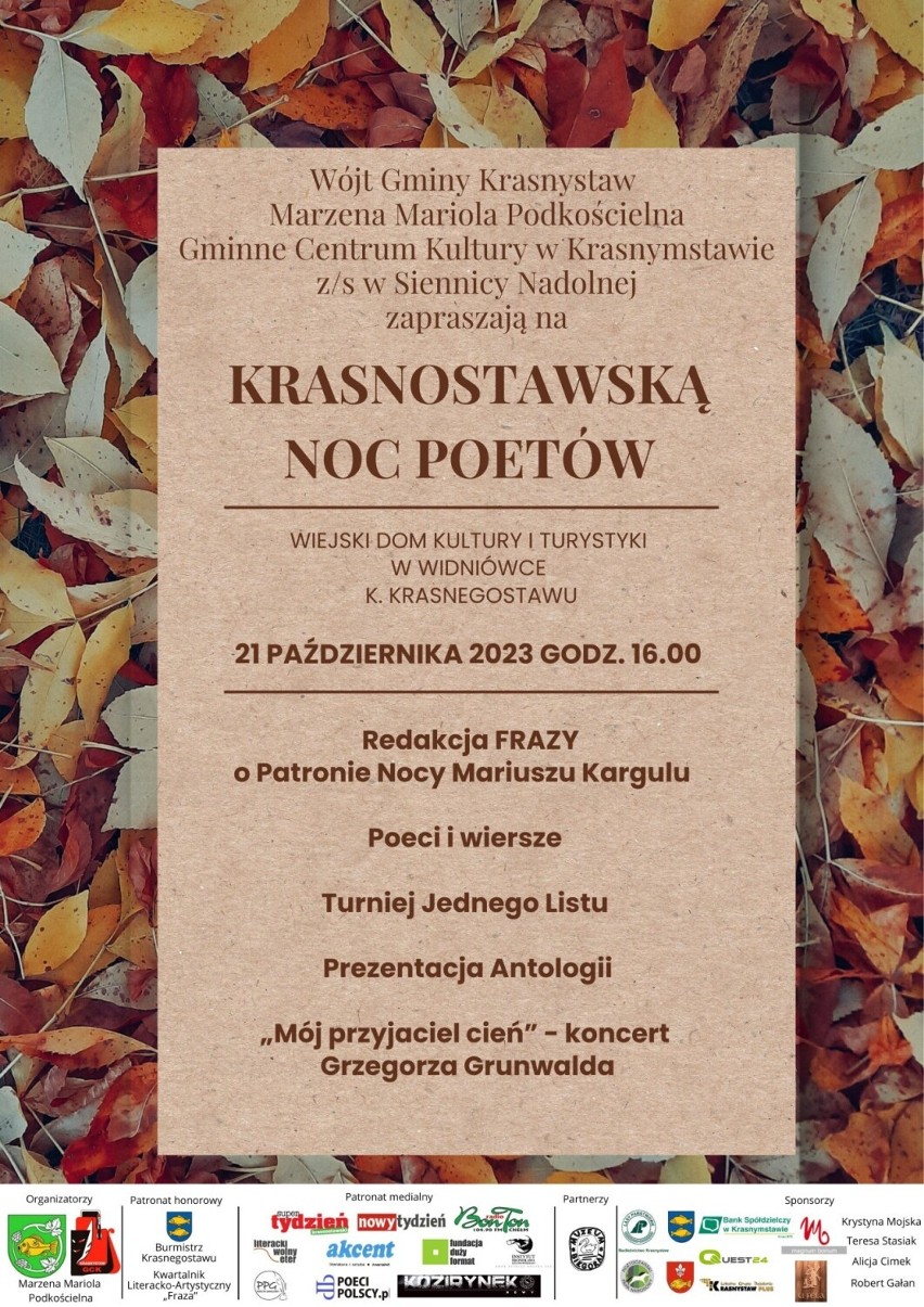 Gmina Krasnystaw. Literackie zmagania i inne atrakcje podczas Krasnostawskiej Nocy Poetów
