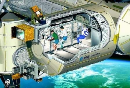 Wizualizacja: NASA W laboratorium Columbus będzie pracować na orbicie trzech naukowców. Pozostali mogą sterować nim z Ziemi