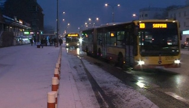 Pierwszy śnieg w Warszawie