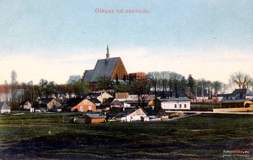 Lata 1910-1915, widok Olkusza od strony zachodniej z...