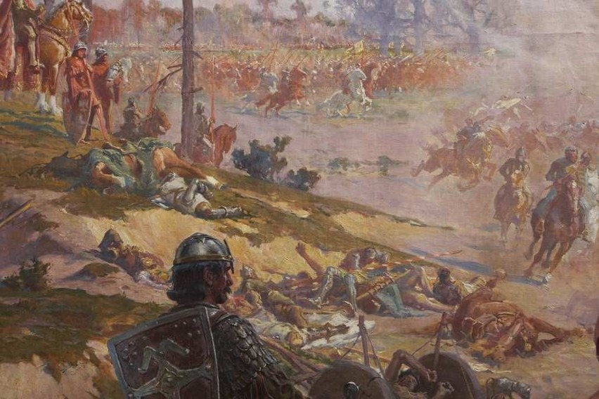 Obraz Bitwa pod Grunwaldem autorstwa Zygmunta Rozwadowskiego...