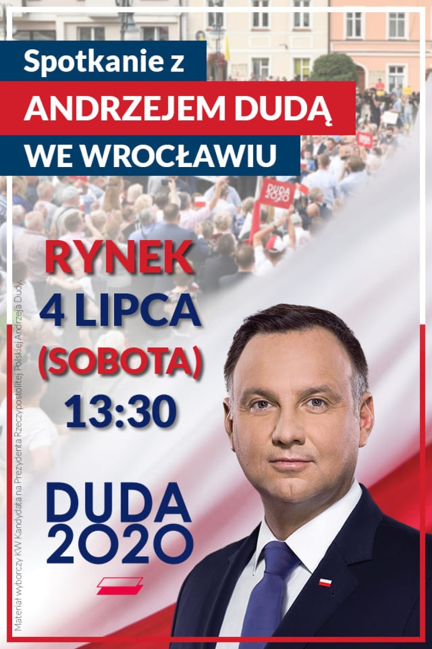 Andrzej Duda przyjeżdża do Wrocławia. Pójdziecie na jego wyborczy wiec?