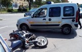 Ranny motocyklista na skrzyżowaniu w Ostrowcu