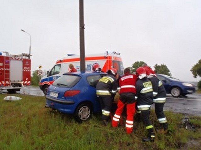 Wypadek w miejscowości Przyborki